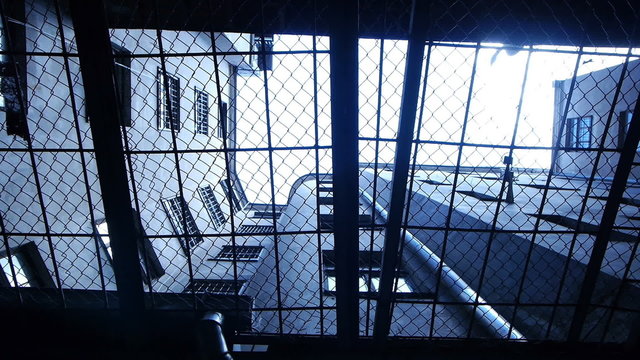 HD - Prison. Look through the security bars