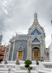 Fototapeta premium Wat Pra Kaeo And Palace,Hor Pra Kantara raj