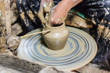 making pottery