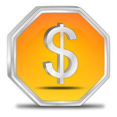 Button mit Dollar Symbol