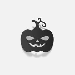 realistic design element: pumpkin
