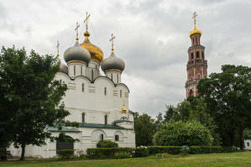 Fototapeta na wymiar Cathedral of Our Lady of Smolensk, Inside the Novodevichy conven