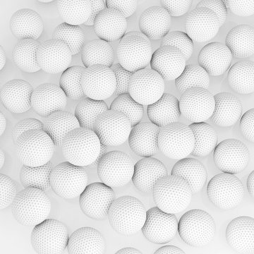 Golfbälle - 3d Render