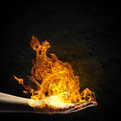 Fire in hand