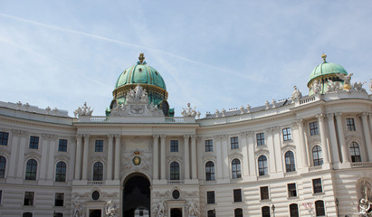 Fototapeta na wymiar Hofburg am Michaelerplatz