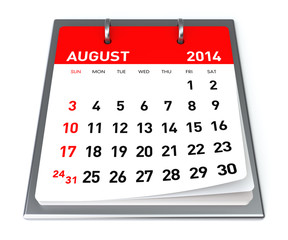 August 2014 - Calendar