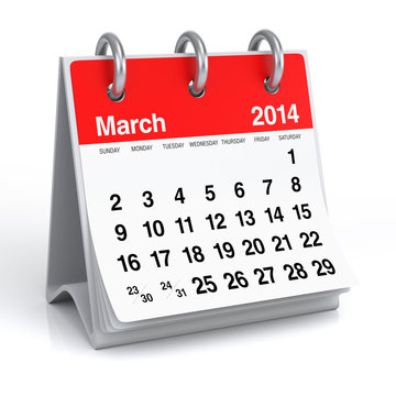 March 2014 - Calendar