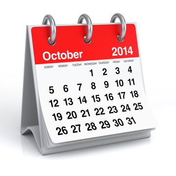 October 2014 - Calendar