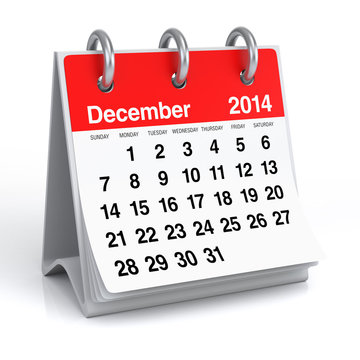 December 2014 - Calendar