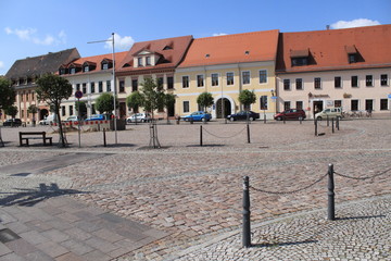 Idyllischer Marktplatz der Rolandstadt Belgern