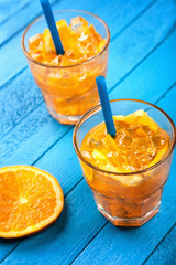 Two Glasses Of Orange Juices
