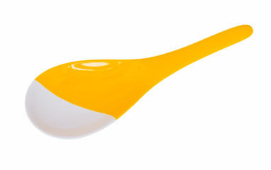 yellow kitchen ladle