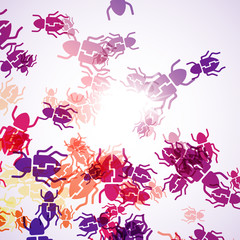 abstract background: beetle