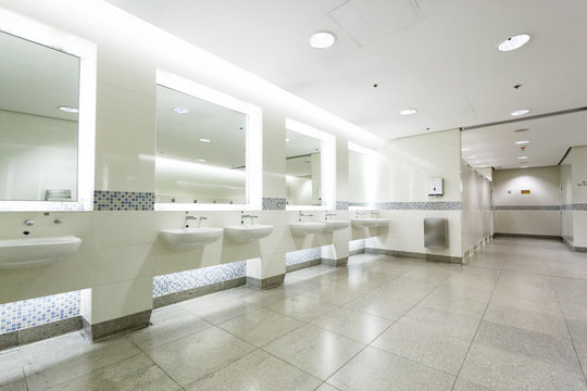 interior of private restroom