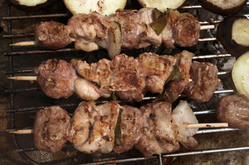 spiedini di carne alla graticola