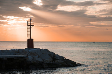 Sunrise on the sea