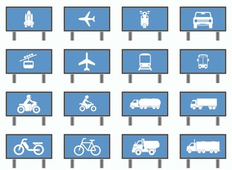 Transports dans 16 panneaux d'affichages publicitaires