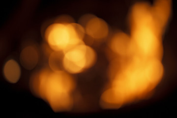 bokeh from the fire
