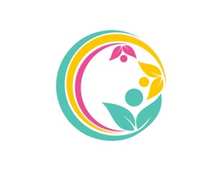 logo central beauty,spa,care,relax,yoga,abstract symbol