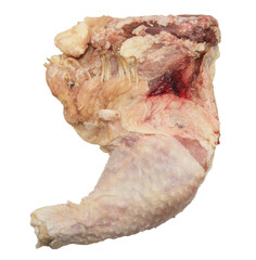 chicken legs on white background