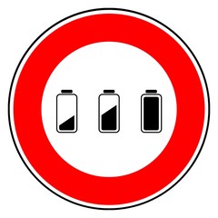 Piles en chargement dans un panneau