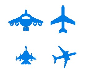 Avion en 4 icônes