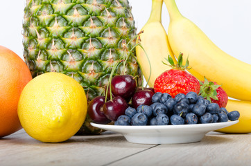 Fruits: symbol of healthy, sporting lifestyle