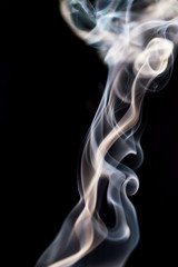 smoke on black background
