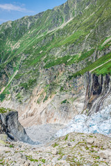 Argentiere Glacier view, Chamonix, Mont Blanc Massif, Alps, Fran