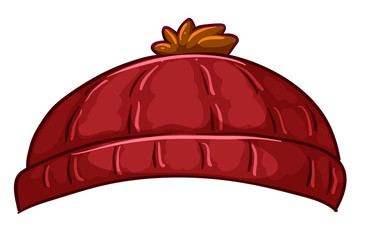 A red bonnet