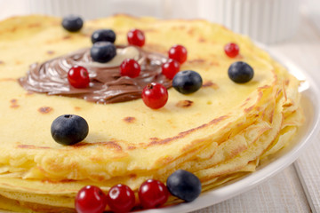 Berry and pancakes
