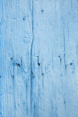 Fototapeta na wymiar Holzbrett: Holz Hintergrund in Blau als Oberfläche oder Kulisse