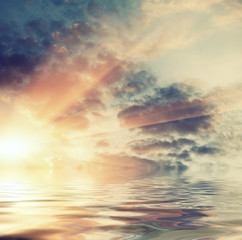 Clouds and sky over the sea