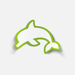 realistic design element: dolphin