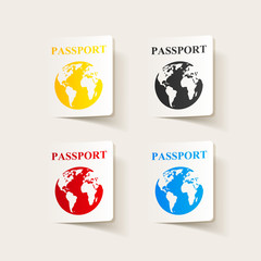 Obraz premium realistic design element: passport