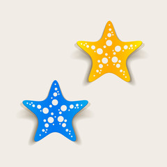 Fototapeta na wymiar realistic design element: starfish