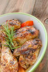 Baked chicken with thyme