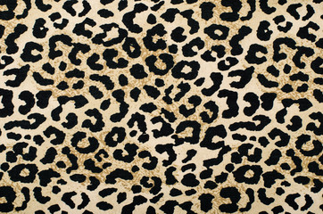 Brown and black leopard pattern.Animal print as background. - 67063227