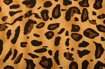 Brown leopard pattern. Animal print as background.