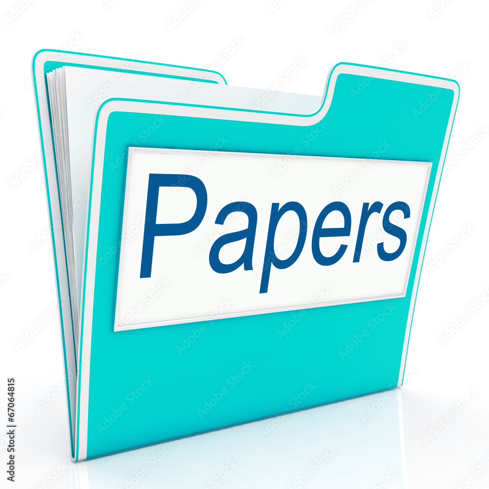 Poster papers documents indicates archive filing and catalog