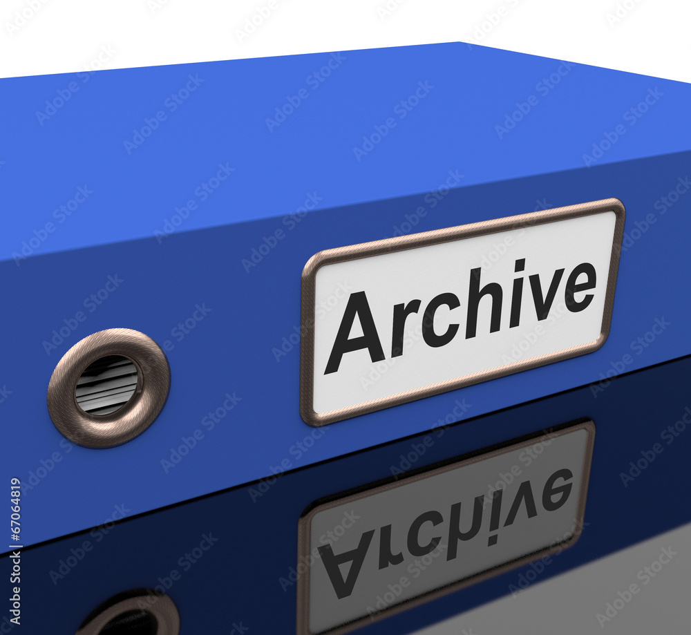 Poster file archive means catalog document and documentation