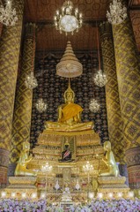 Buddha sculpture  that Taken at temple in Bangkok, Thailand