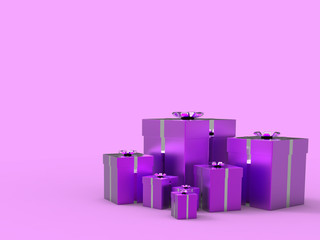 Copyspace Birthday Indicates Gift Box And Blank