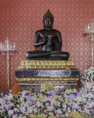 Buddha sculpture  that Taken at temple in Bangkok, Thailand