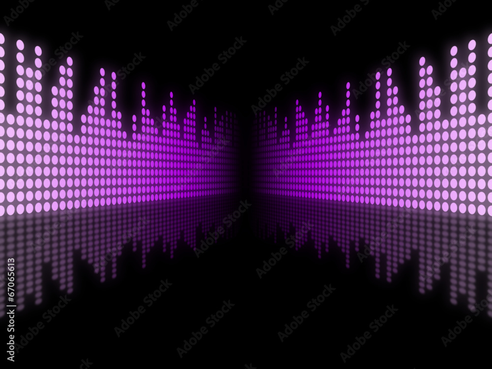 Poster background equaliser represents text space and abstract