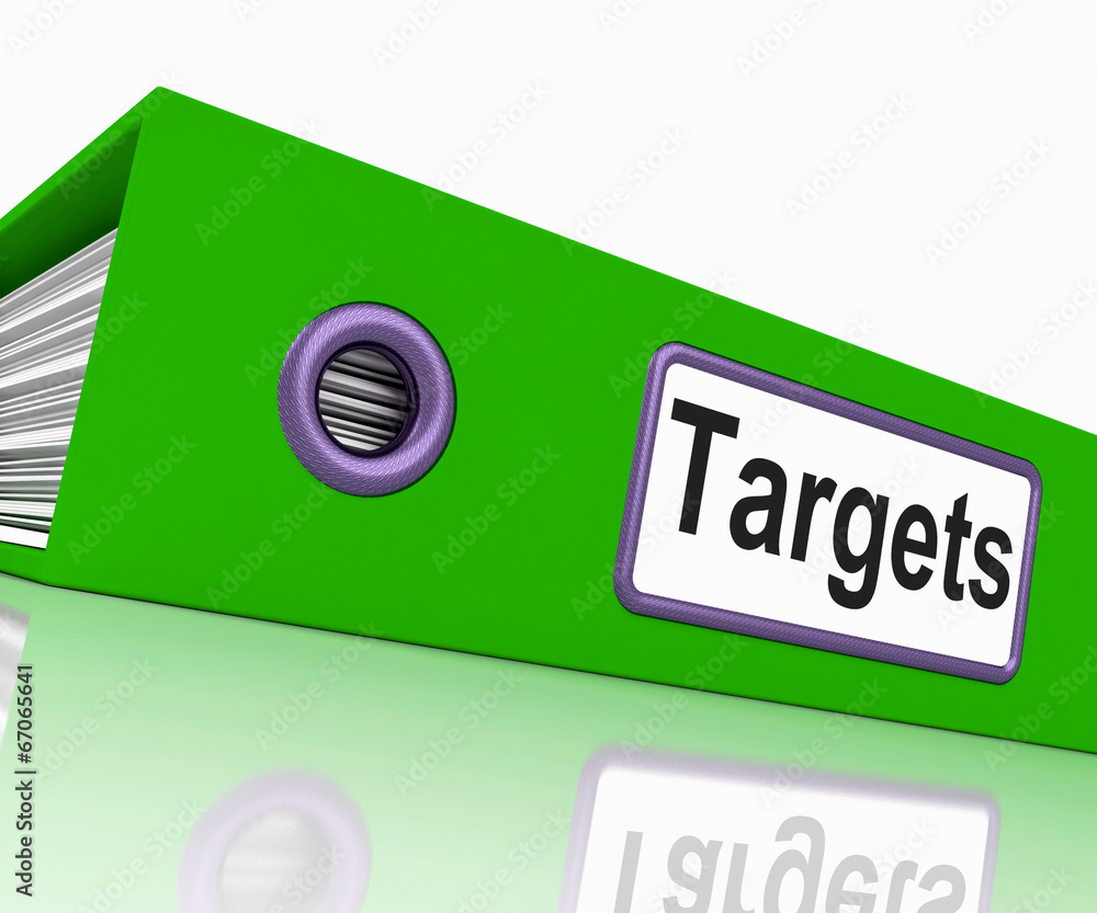 Poster targets file represents aiming folder and document