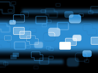 Blue Technology Means Data Backgrounds And Blocks