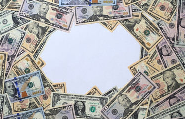 米ドル現金　フレーム