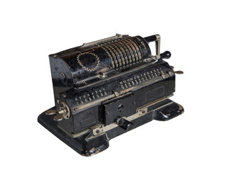 Obraz premium mechanical adding machine