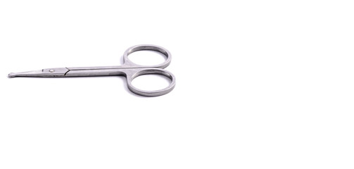 nose hair scissors isolated on white background